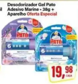 Rede Supermarket Desodorizador Gel Pato Adesivo Marine oferta