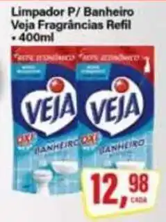 Rede Supermarket Limpador P/ Banheiro Veja Fragrâncias Refil oferta