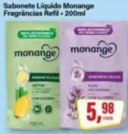 Rede Supermarket Sabonete Líquido Monange oferta
