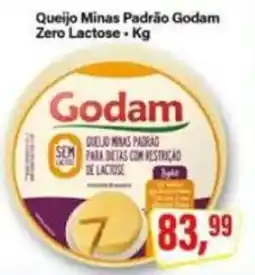 Rede Supermarket Queijo Minas Padrão Godam Zero Lactose oferta