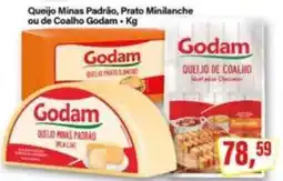 Rede Supermarket Queijo Minas Padrão, Prato Minilanche ou de Coalho Godam oferta