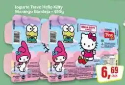 Rede Supermarket Jogurte Trevo Hello Kitty Morango Bandeja oferta