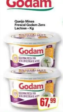 Rede Supermarket Queijo minas frescal godam zero lactose oferta