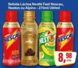 Rede Supermarket Bebida Láctea Nestlé Fast Nescau, Neston ou Alpino oferta