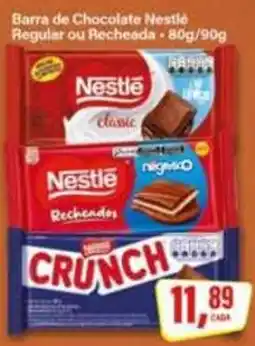 Rede Supermarket Barra de Chocolate Nestlé Regular ou Recheada oferta