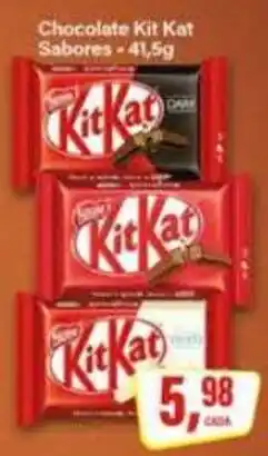 Rede Supermarket Chocolate Kit Kat Sabores oferta