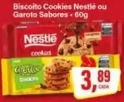 Rede Supermarket Biscoito Cookies Nestlé ou Garoto Sabores oferta