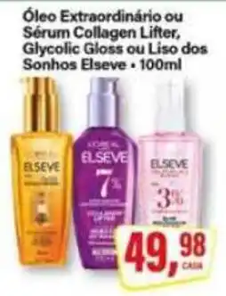 Rede Supermarket Óleo Extraordinário ou Sérum Collagen Lifter, Glycolic Gloss ou Liso dos Sonhos Elseve oferta