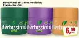 Rede Supermarket Desodorante em Creme Herbíssimo oferta