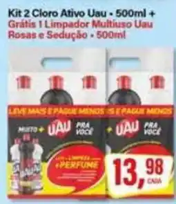 Rede Supermarket Kit 2 Cloro Ativo Uau oferta