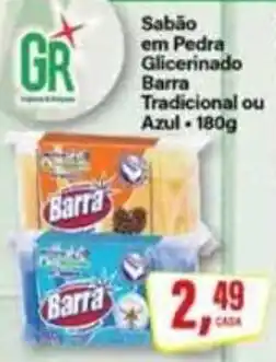 Rede Supermarket Sabão em pedra glicerinado barra tradicional ou azul oferta