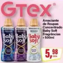 Rede Supermarket Amaciante de Roupas Concentrado Baby Soft Fragrâncias oferta