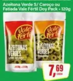 Rede Supermarket Azeitonas verdes s/ caroço ou fatiada vale fértil doy pack oferta