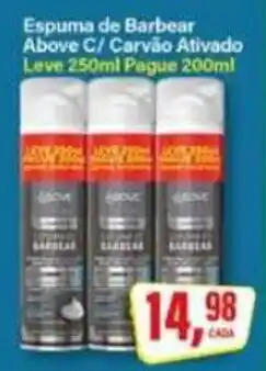 Rede Supermarket Espuma de Barbear Above C/ Carvão Ativado oferta