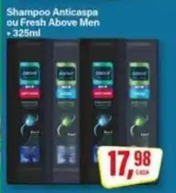 Rede Supermarket Shampoo Anticaspa ou Fresh Above Men oferta