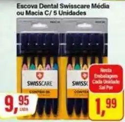 Rede Supermarket Escova Dental Swisscare Média ou Macia oferta