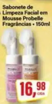 Rede Supermarket Sabonete de Limpeza Facial em Mousse Probelle oferta