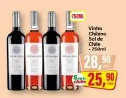Rede Supermarket Vinho chileno sol de chile oferta