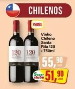 Rede Supermarket Vinho chileno santa rita 120 oferta