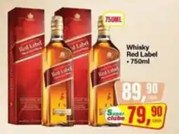 Rede Supermarket Whisky red label oferta