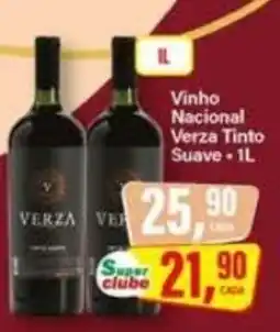 Rede Supermarket Vinho Nacional Verza Tinto Suave oferta