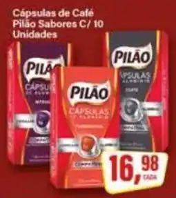Rede Supermarket Cápsulas de Café Pilão Sabores C/ 10 Unidades oferta