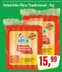 Rede Supermarket Salsichão Rica Tradicional oferta
