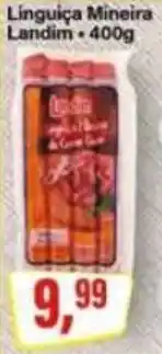 Rede Supermarket Linguiça Mineira Landim oferta