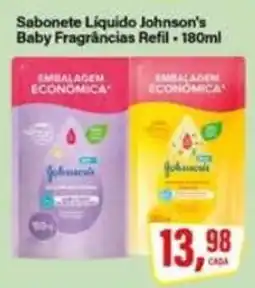 Rede Supermarket Sabonete Líquido Johnson's Baby Fragrâncias Refil oferta