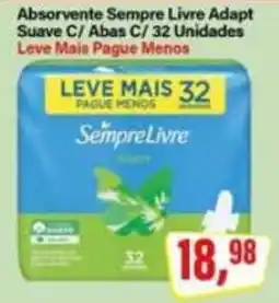 Rede Supermarket Absorvente Sempre Livre Adapt Suave C/ Abas C oferta