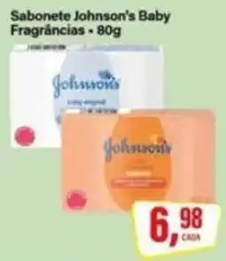 Rede Supermarket Sabonete johnson's baby fragrâncias oferta