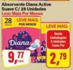 Rede Supermarket Absorvente Diana Active Suave C/ oferta
