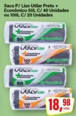 Rede Supermarket Saco P/ Lixo Utilar Preto oferta