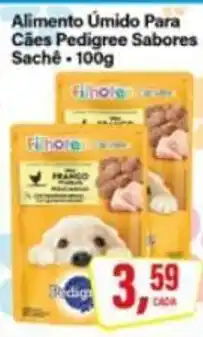 Rede Supermarket Alimento Úmido Para Cães Pedigree Sabores oferta