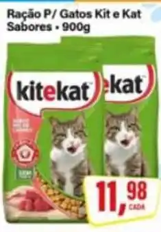 Rede Supermarket Ração P/ Gatos Kit e Kat Sabores oferta