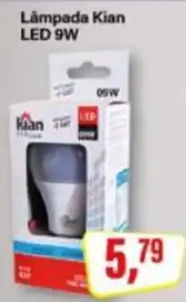 Rede Supermarket Lâmpada Kian led 9w oferta