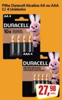 Rede Supermarket Pilha duracell alcalina aa ou aaa oferta