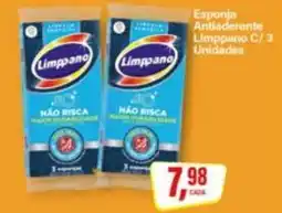 Rede Supermarket Esponja antibaderente limppano c/ 3 unidades oferta