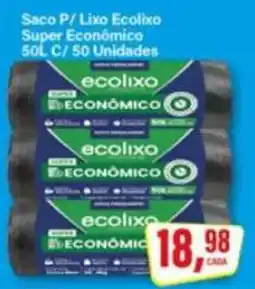 Rede Supermarket Saco P/ Lixo Ecolixo Super Econômico oferta