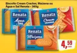 Rede Supermarket Biscoito cream cracker, maizena ou água e sal renata oferta