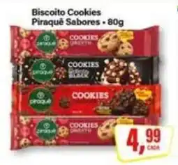 Rede Supermarket Biscoito Cookies Piraque Sabores oferta