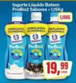 Rede Supermarket Iogurte Líquido Batavo ProBio2 Sabores oferta