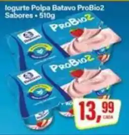 Rede Supermarket Iogurte Polpa Batavo ProBio2 Sabores oferta