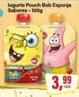 Rede Supermarket Iogurte Pouch Bob Esponja Sabores oferta