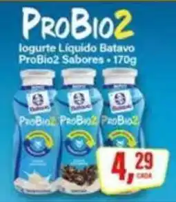 Rede Supermarket Iogurte Líquido Batavo ProBio2 Sabores oferta