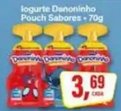 Rede Supermarket Iogurte Danoninho Pouch Sabores oferta