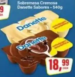 Rede Supermarket Sobremesa Cremosa Danette Sabores oferta