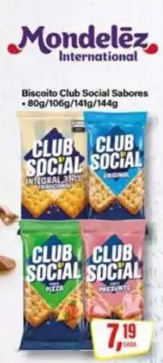 Rede Supermarket Biscoito club social sabores oferta