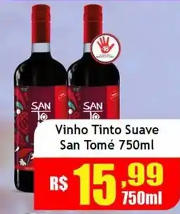 Supermercado Kibe Vinho Tinto Suave San Tomé oferta