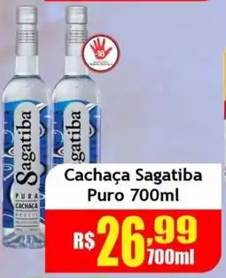 Supermercado Kibe Cachaça Sagatiba Puro oferta